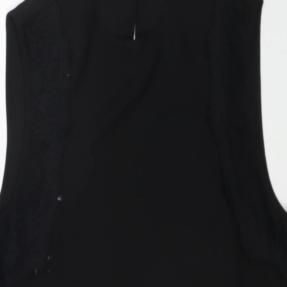 Womens UK Size 10 Warehouse Black Basic Tank