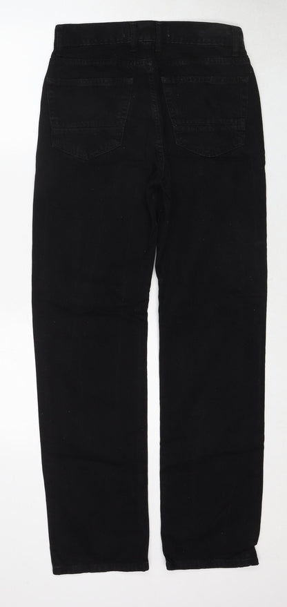 Burton Mens Black Cotton Straight Jeans Size 28 in Regular Zip