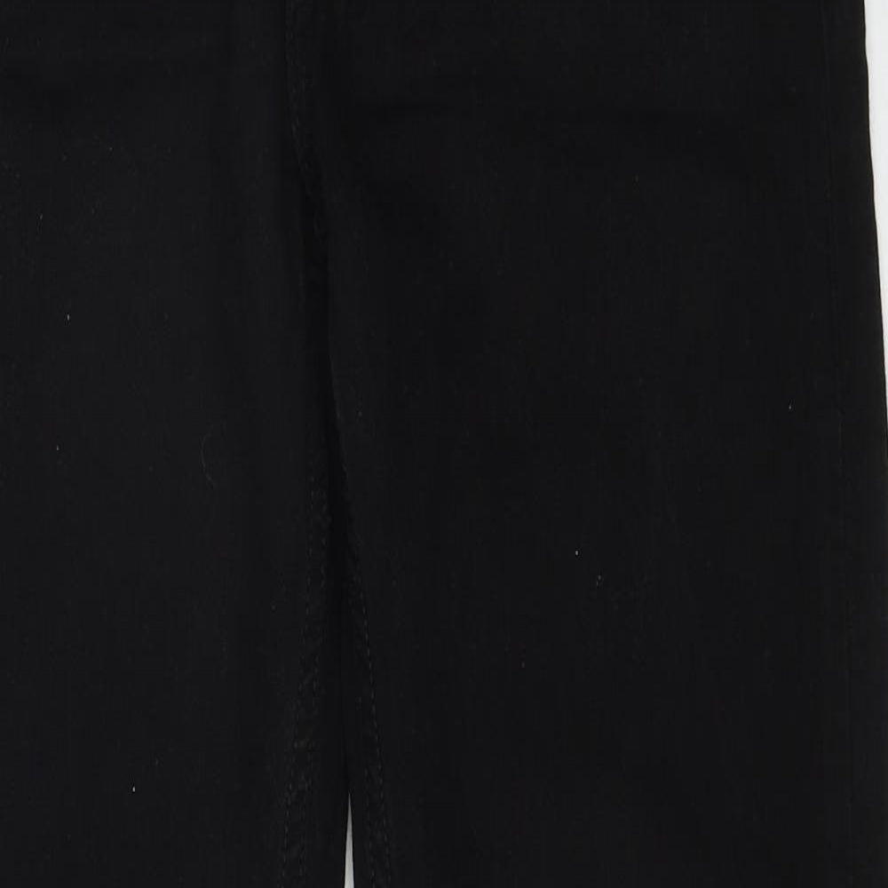 Burton Mens Black Cotton Straight Jeans Size 28 in Regular Zip