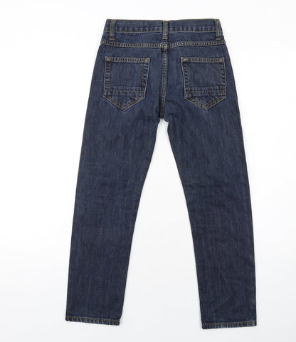 Backflips Boys Blue Cotton Skinny Jeans Size 10 Years Regular Zip