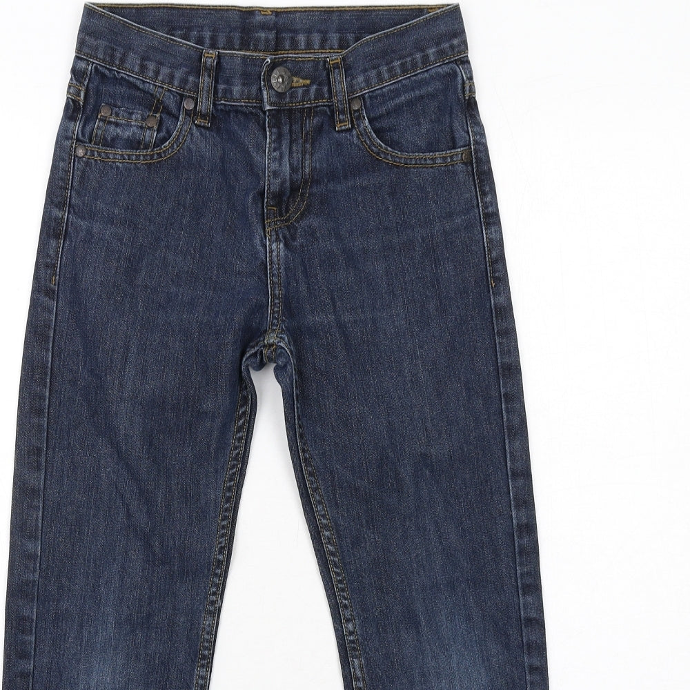 Backflips Boys Blue Cotton Skinny Jeans Size 10 Years Regular Zip