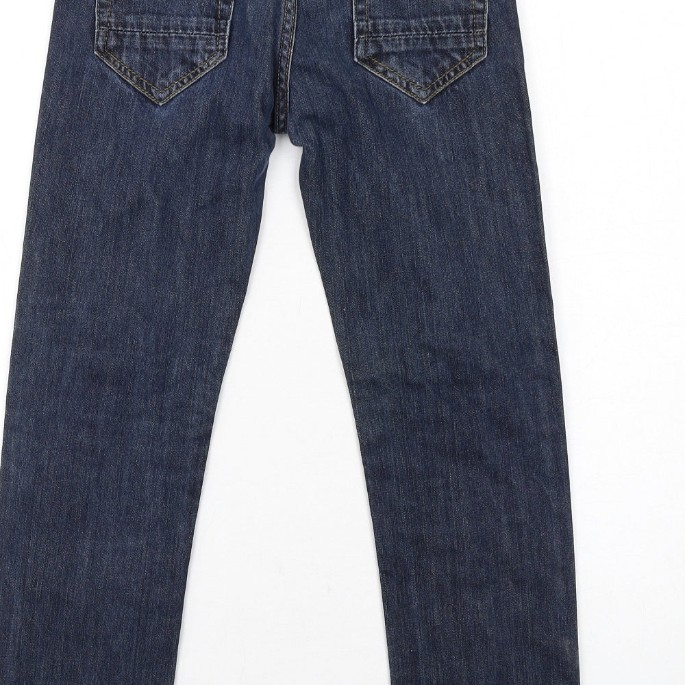 Backflips Boys Blue Cotton Skinny Jeans Size 10 Years Regular Zip
