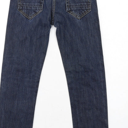 Backflips Boys Blue Cotton Skinny Jeans Size 10 Years Regular Zip