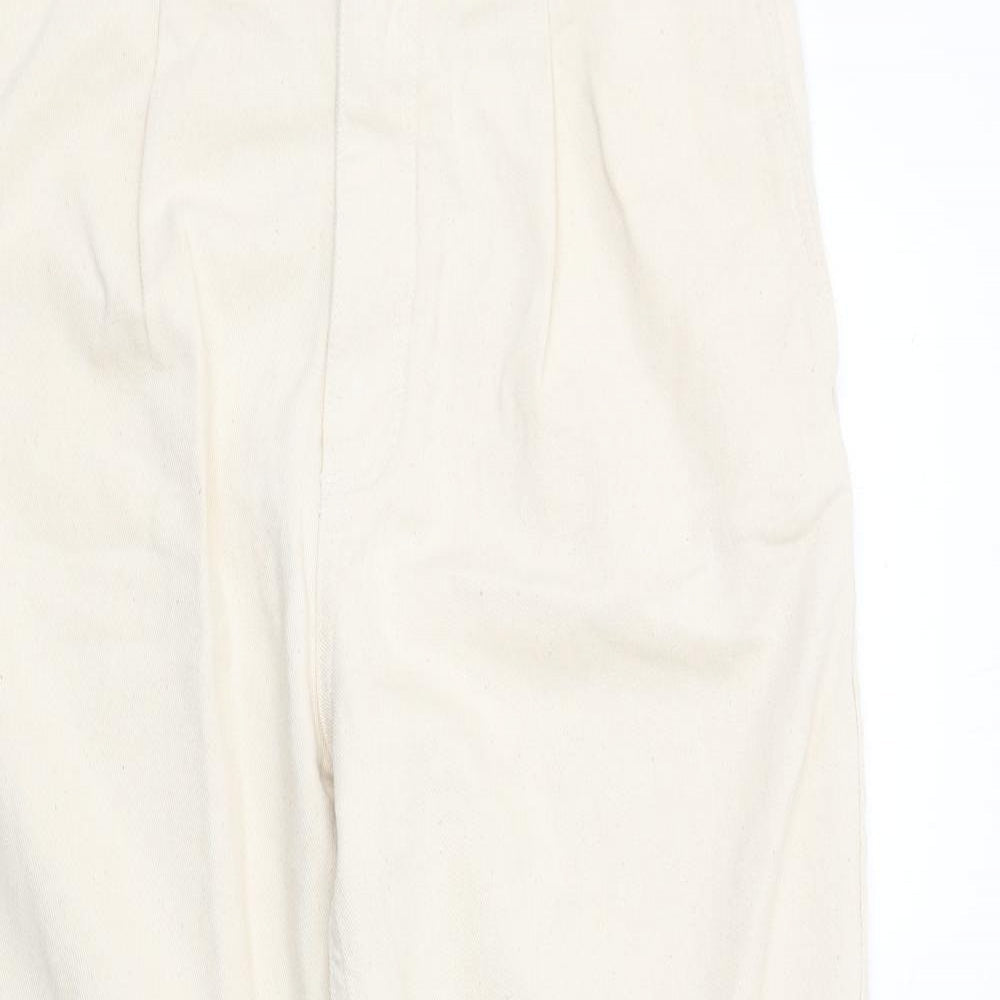 Mens UK Size M Pull&Bear Regular Fit Straight Beige Jeans