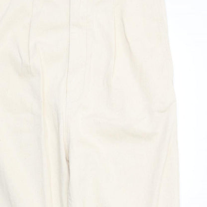 Mens UK Size M Pull&Bear Regular Fit Straight Beige Jeans