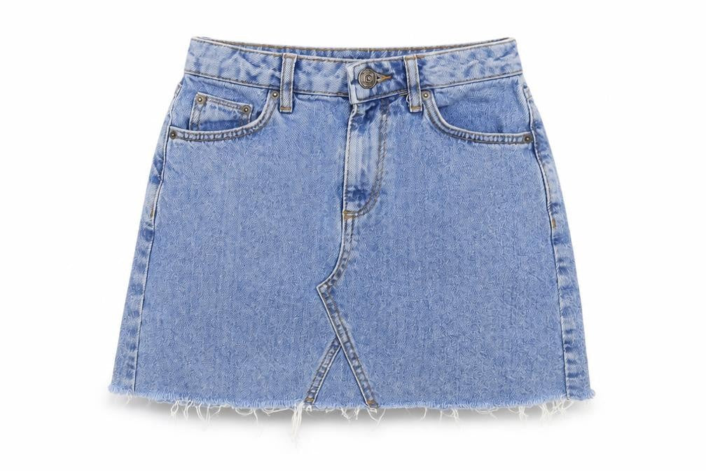 Womens UK Size XS BDG A-Line Denim Skirt