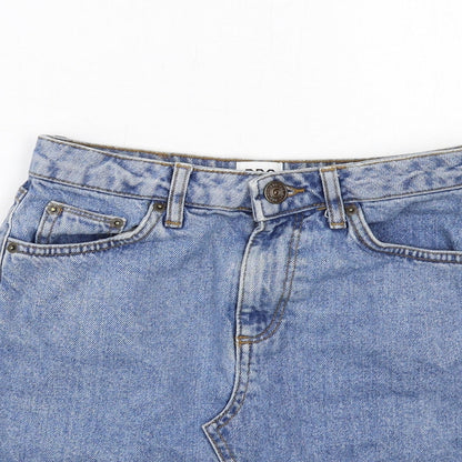 BDG Womens Blue Cotton A-Line Skirt Size XS Zip