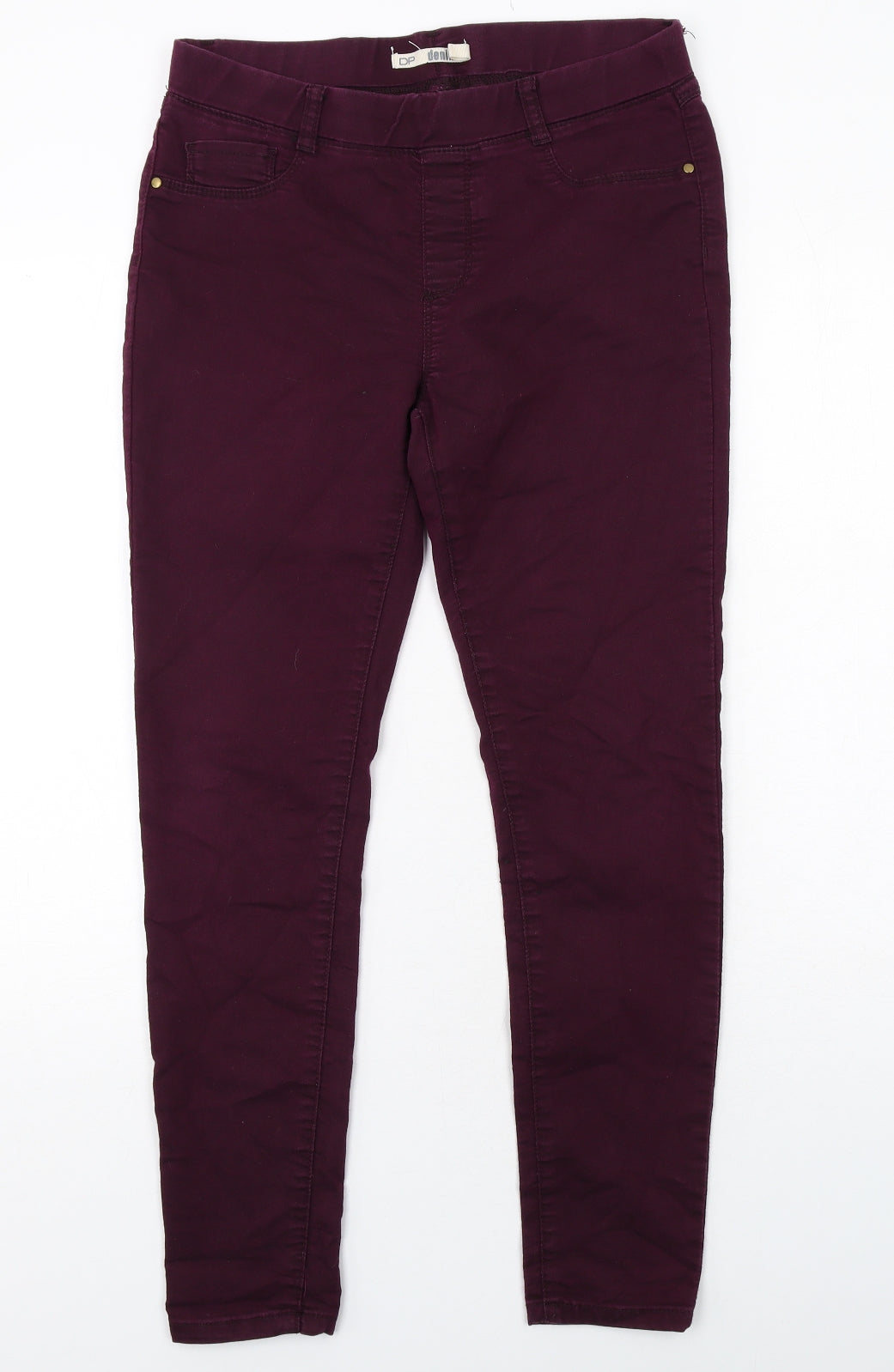Dorothy Perkins Womens Purple Cotton Jegging Jeans Size 12 Regular