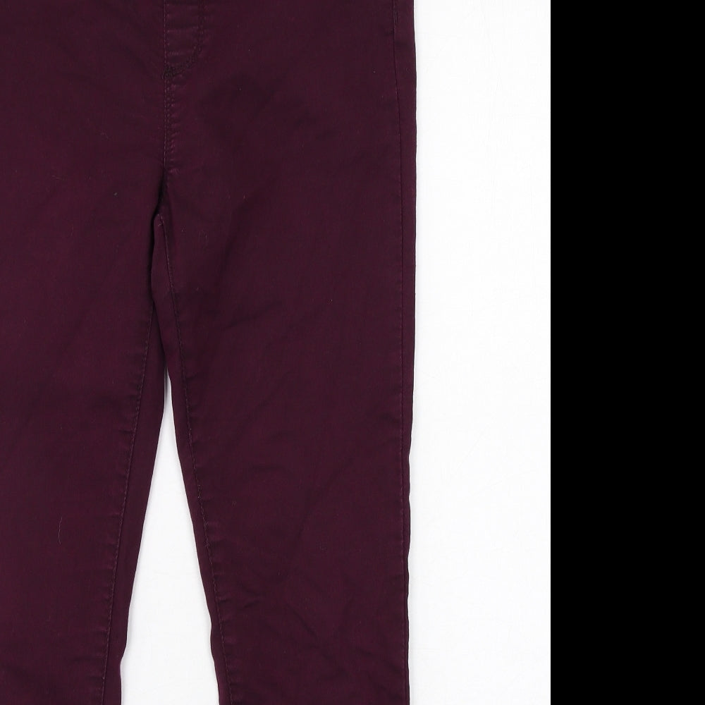 Dorothy Perkins Womens Purple Cotton Jegging Jeans Size 12 Regular