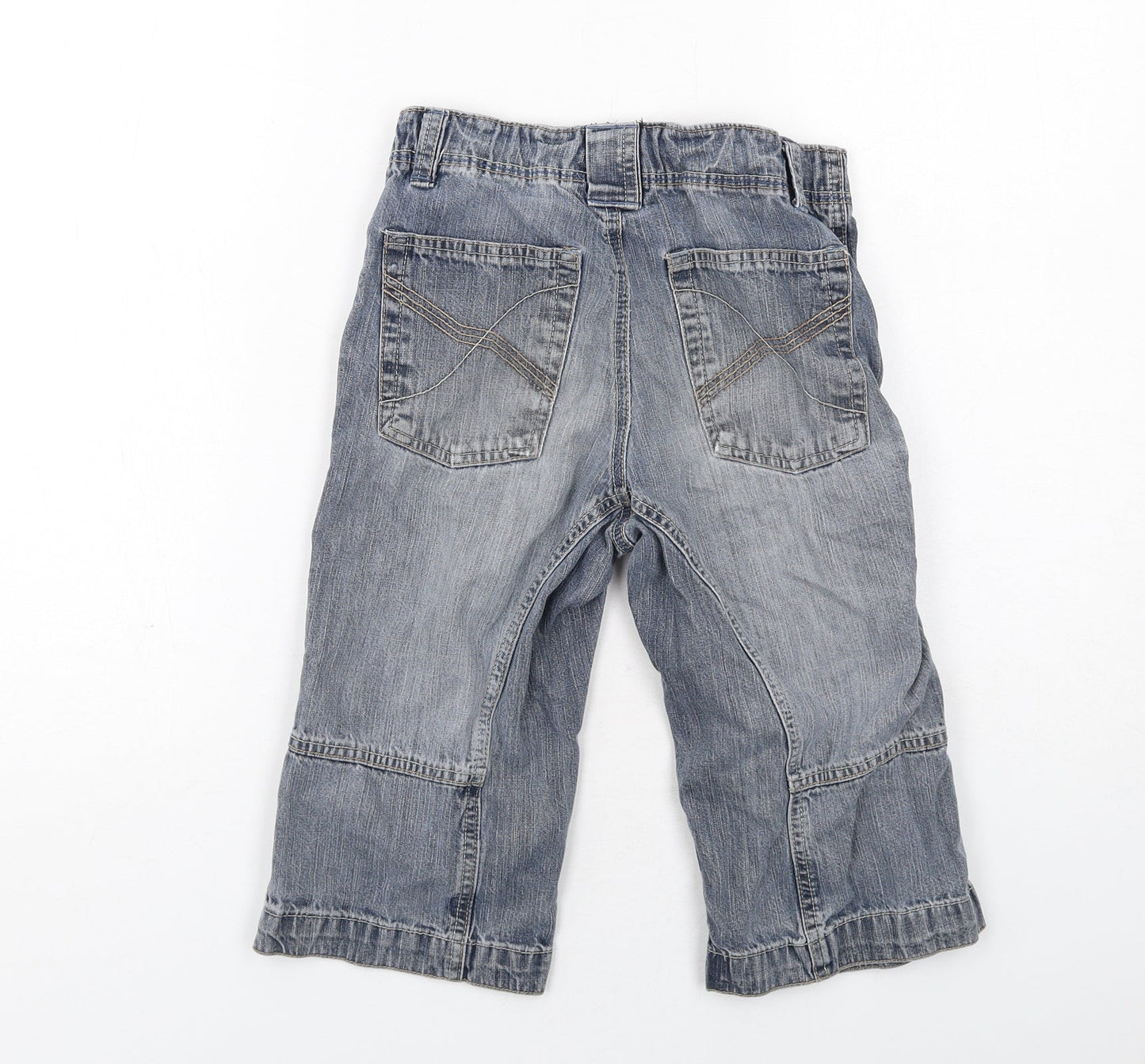 Power Kids Boys Blue Cotton Straight Jeans Size 6-7 Years Regular Zip