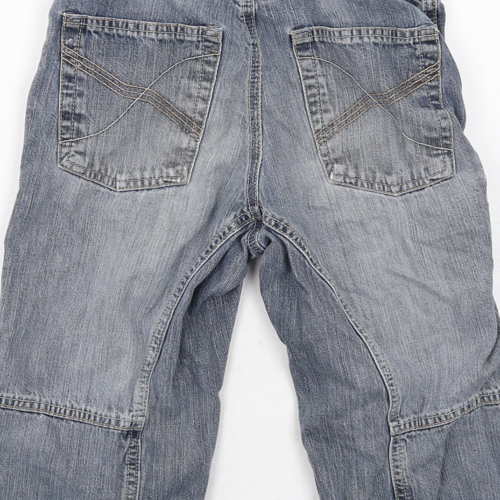 Power Kids Boys Blue Cotton Straight Jeans Size 6-7 Years Regular Zip