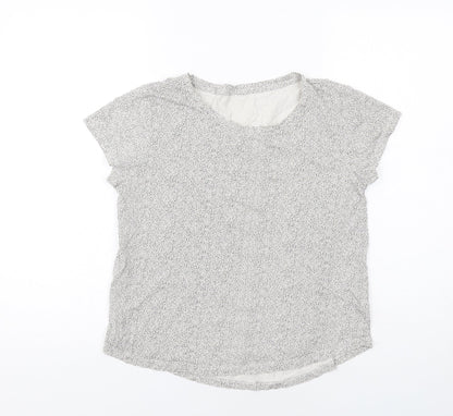 Womens UK Size S H&M White Basic T-Shirt