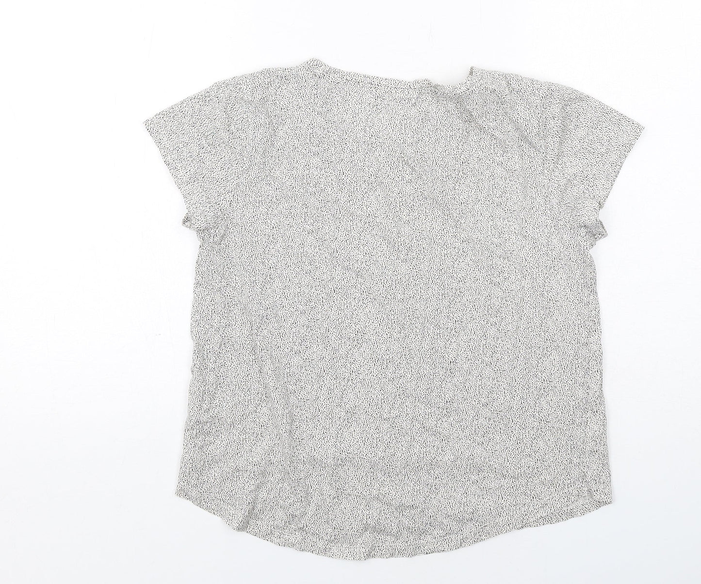 Womens UK Size S H&M White Basic T-Shirt