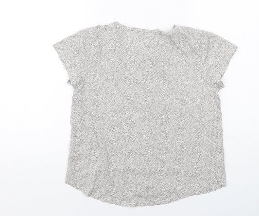 Womens UK Size S H&M White Basic T-Shirt