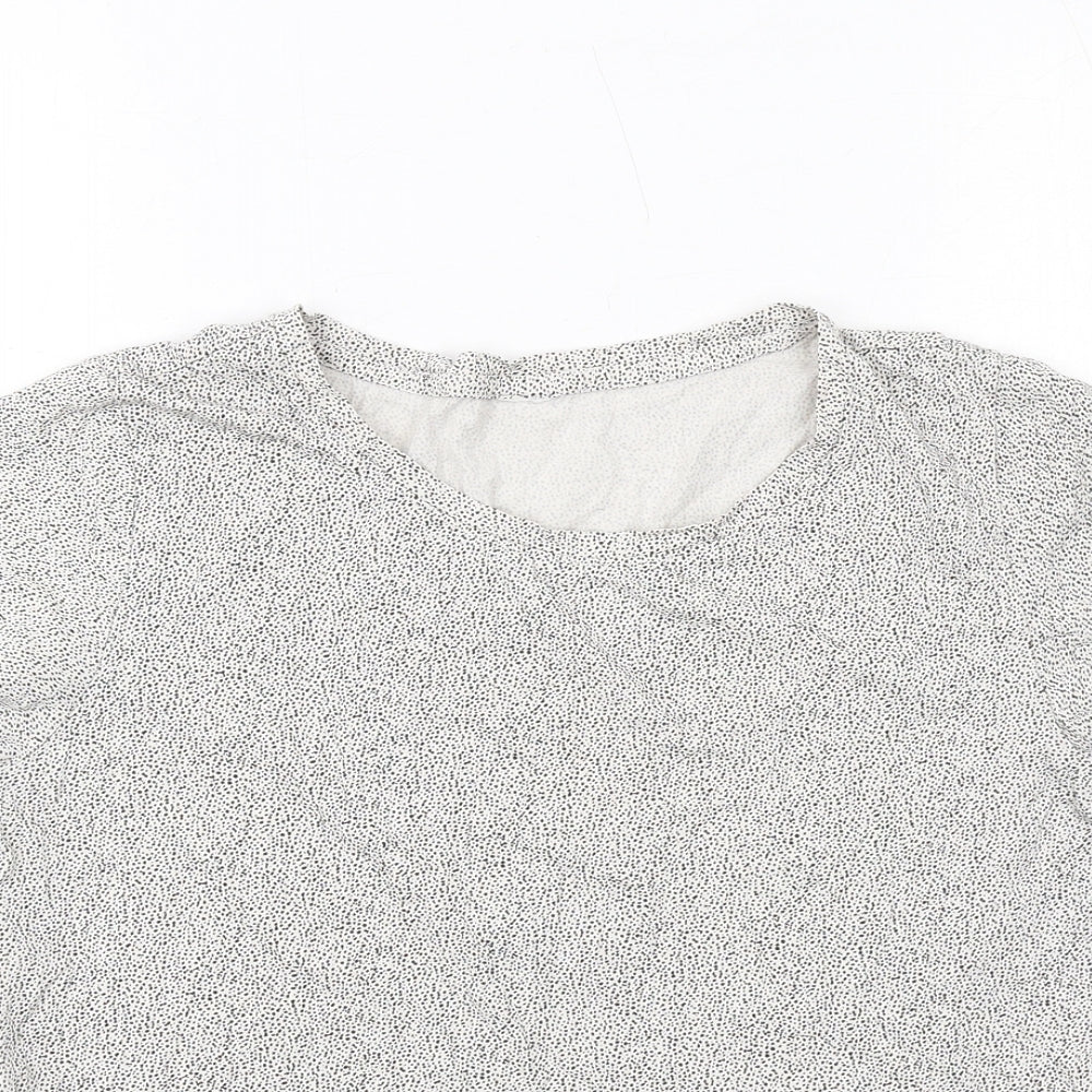 Womens UK Size S H&M White Basic T-Shirt