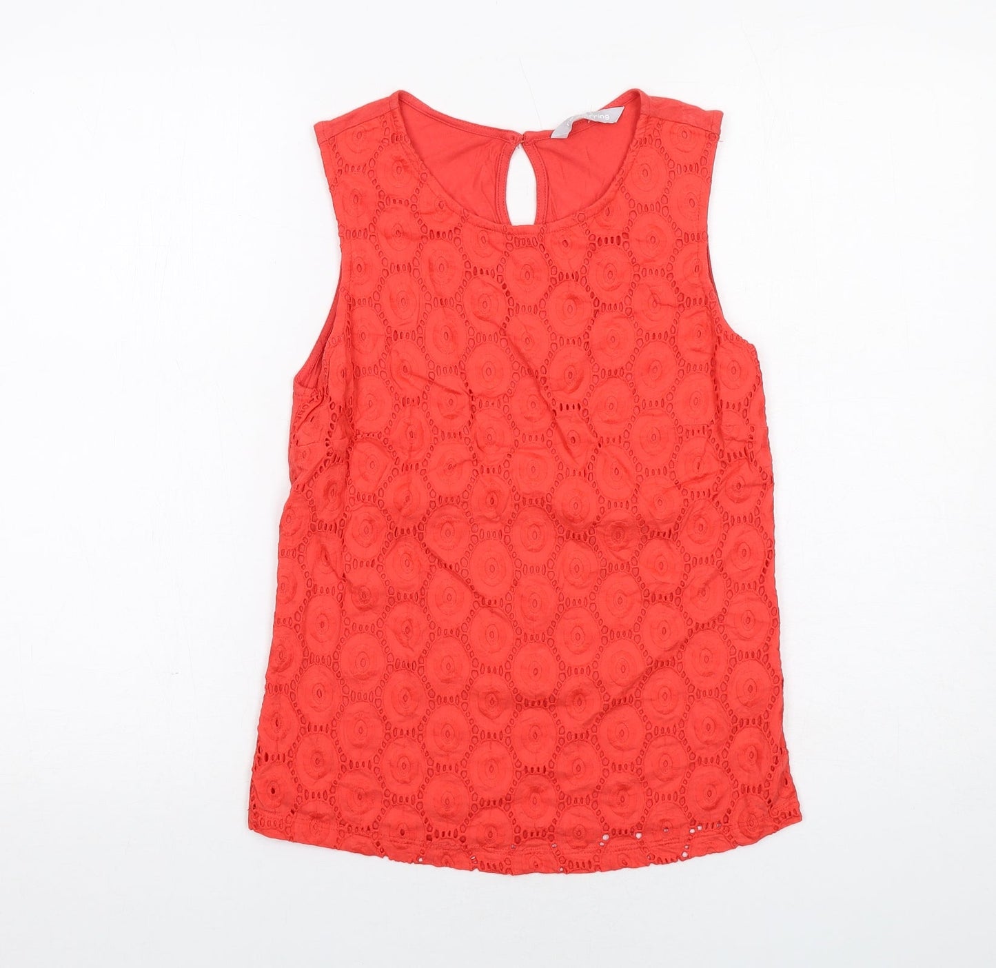 Womens UK Size 8 Red Herring Red Basic Blouse