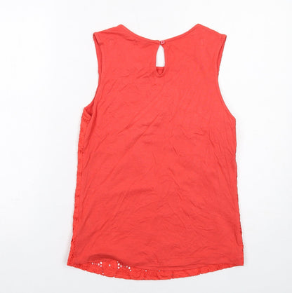Womens UK Size 8 Red Herring Red Basic Blouse