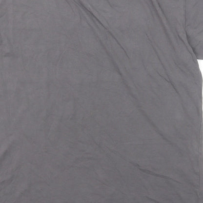 Jameson Carter Mens Grey Cotton T-Shirt Size S Round Neck