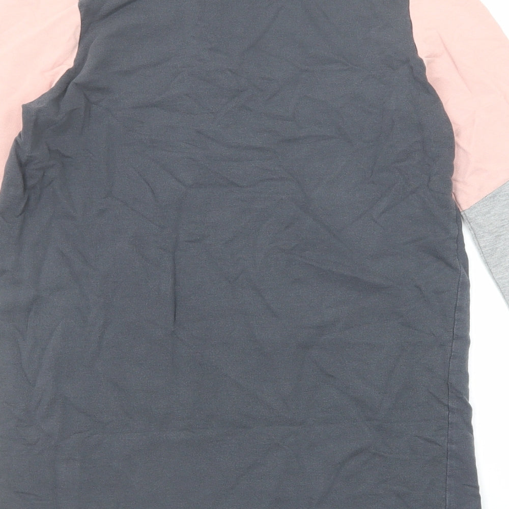 Select Girls Grey Cotton Pullover Sweatshirt Size 12-13 Years Zip - Mon Amour