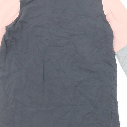 Select Girls Grey Cotton Pullover Sweatshirt Size 12-13 Years Zip - Mon Amour
