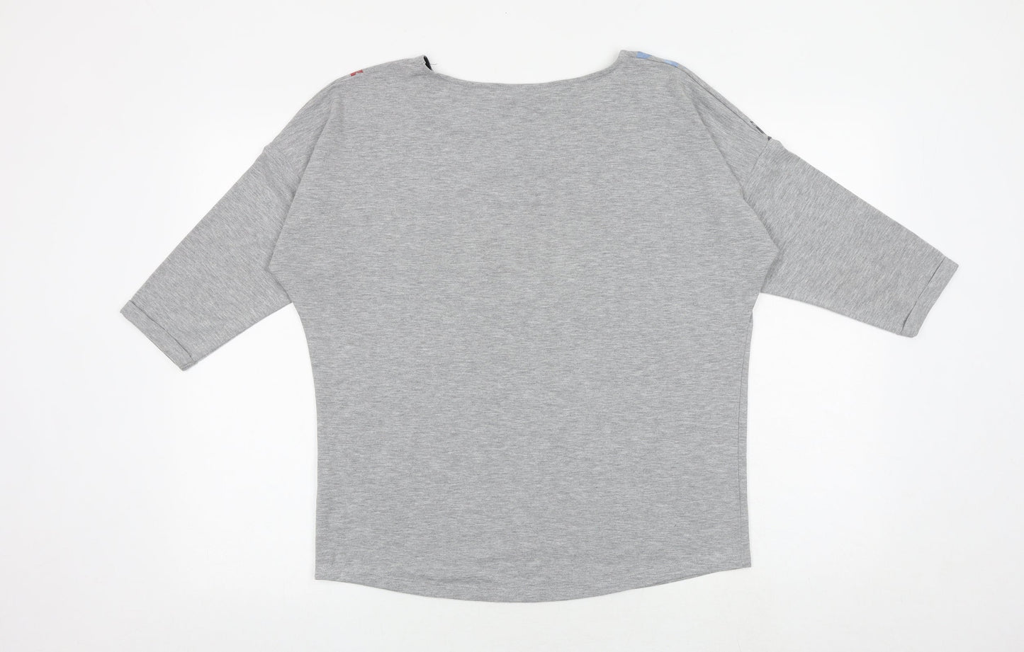 Womens UK Size 10 M&Co Grey Basic Blouse