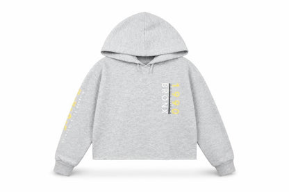 New Look Girls Grey Cotton Pullover Hoodie Size 10-11 Years Pullover - Bronx