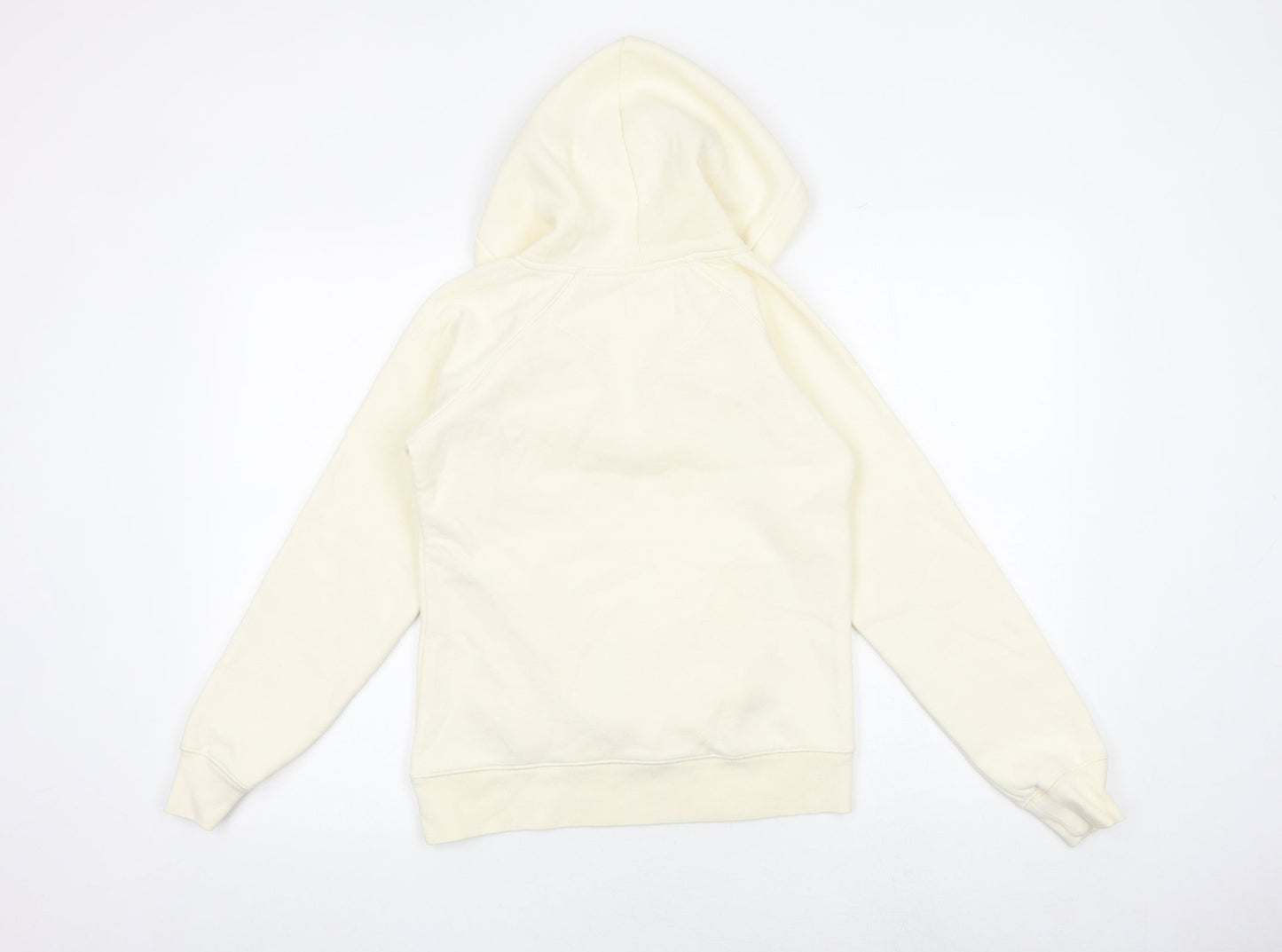 Free spirit Womens Ivory Cotton Pullover Hoodie Size 10 Pullover