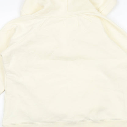 Free spirit Womens Ivory Cotton Pullover Hoodie Size 10 Pullover