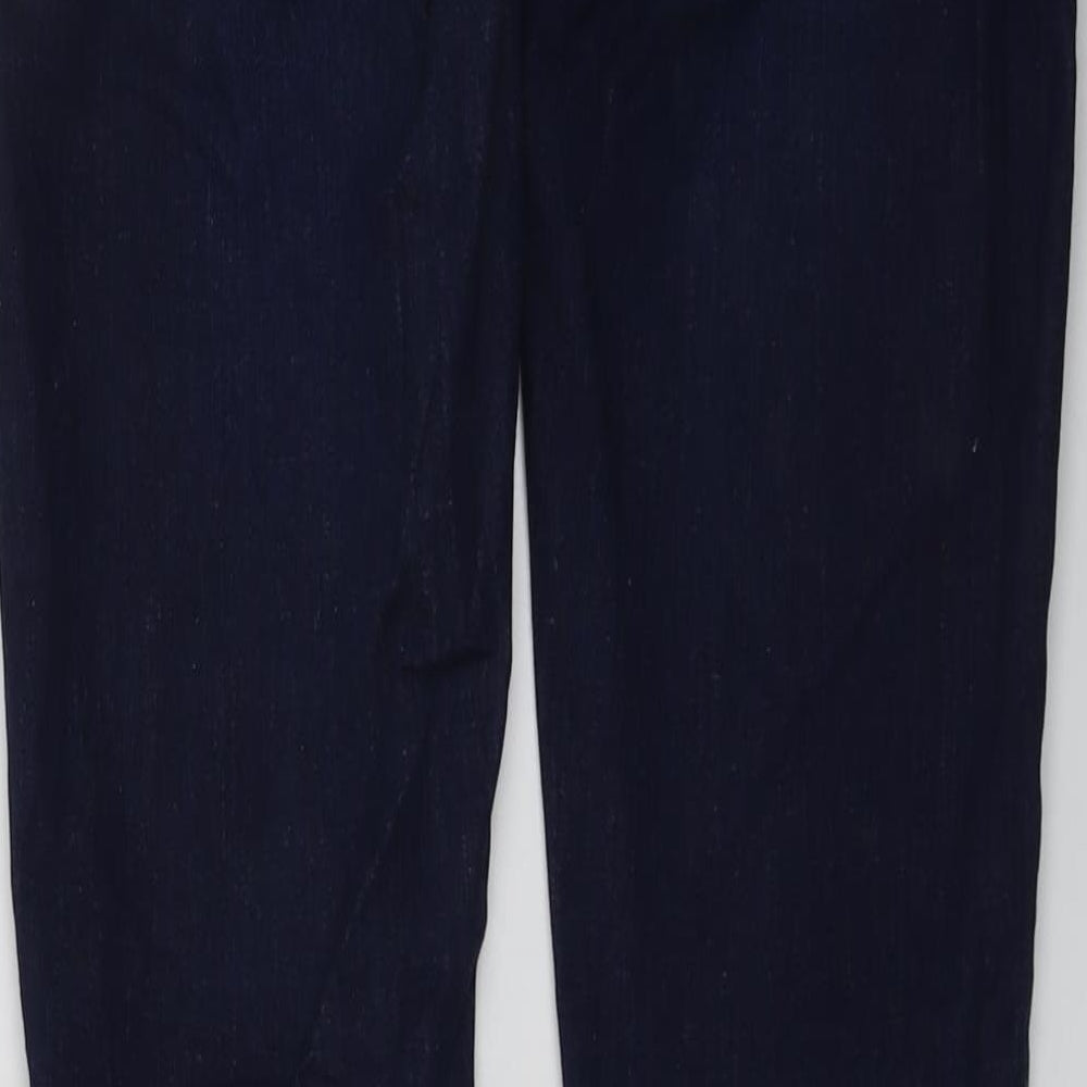 Topshop Womens Blue Cotton Skinny Jeans Size 10 L30 in Regular