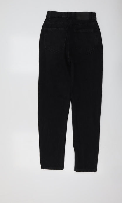 Pull&Bear Womens Black Cotton Skinny Jeans Size 4 L28 in Regular Button