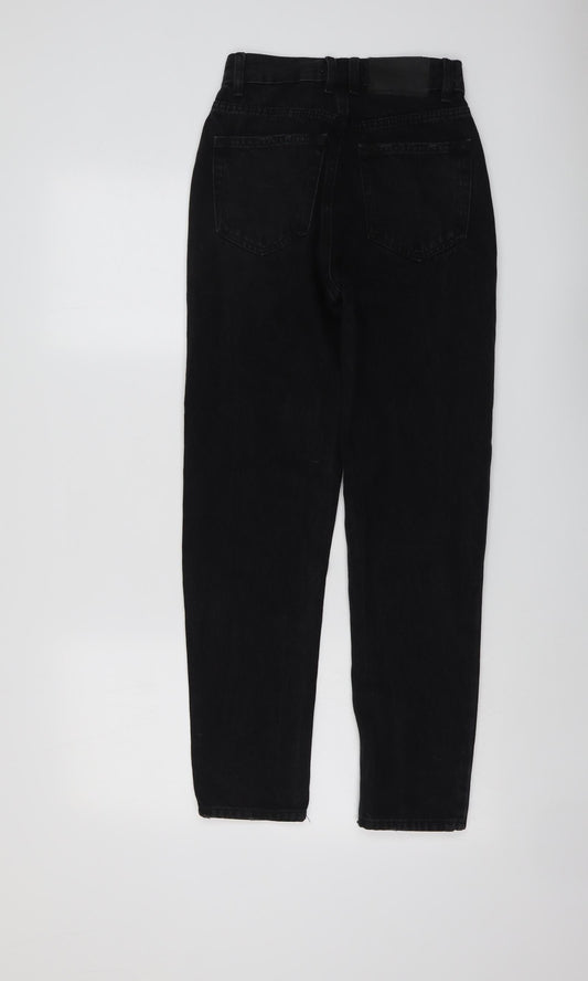 Pull&Bear Womens Black Cotton Skinny Jeans Size 4 L28 in Regular Button