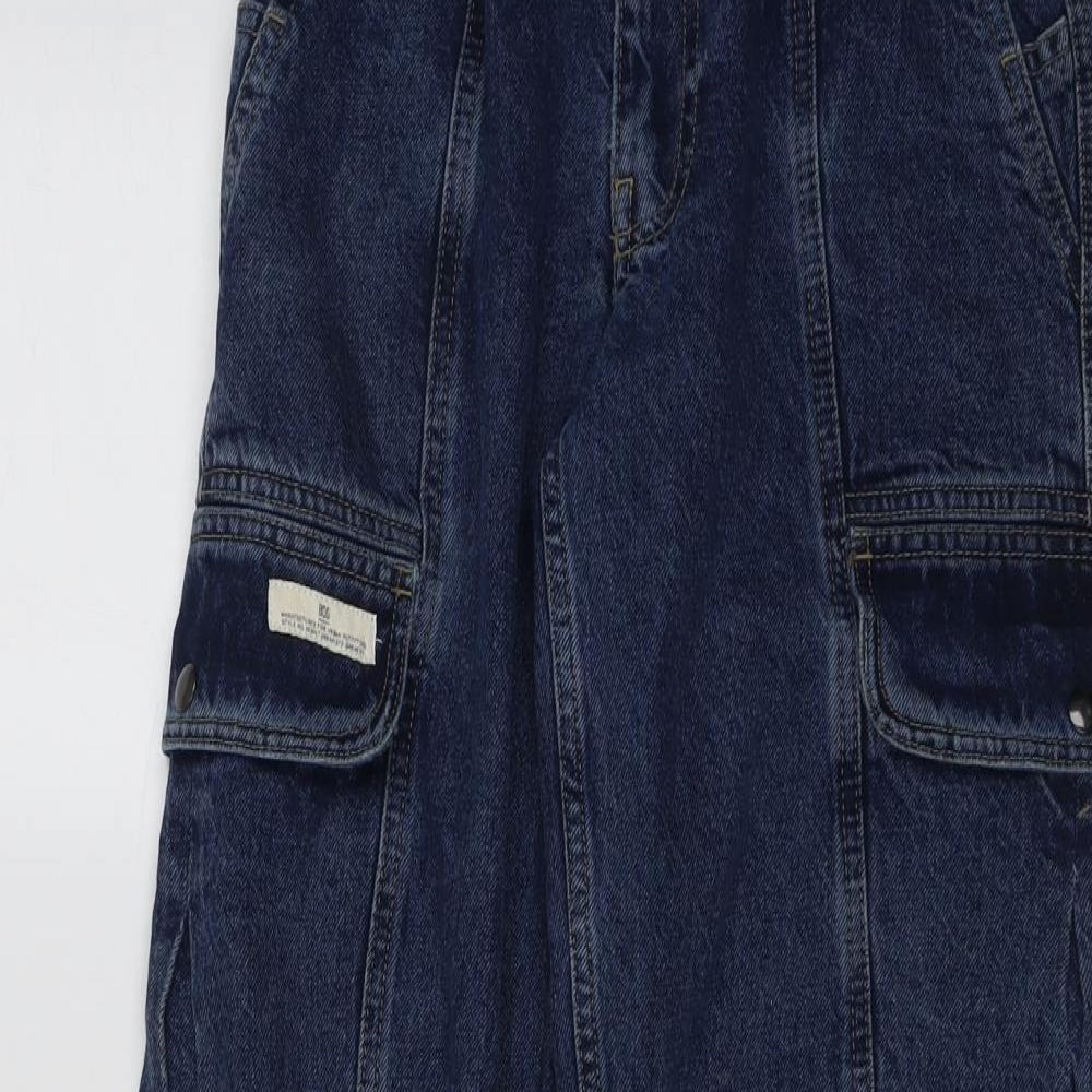 BDG Womens Blue Cotton Mom Jeans Size 26 in L34 in Regular Snap
