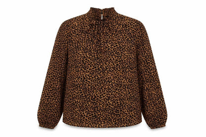 Womens UK Size 8 New Look Brown Basic Blouse
