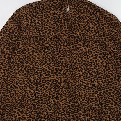 Womens UK Size 8 New Look Brown Basic Blouse