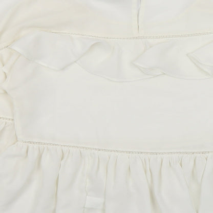 Womens UK Size 8 Marks and Spencer Ivory Basic Blouse