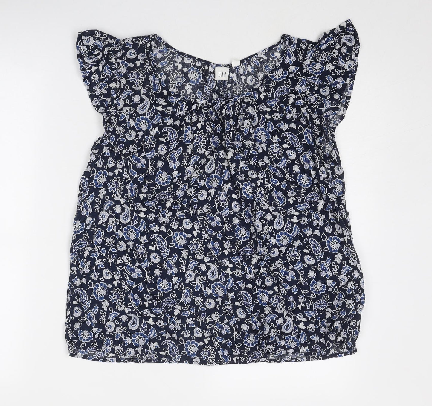 Womens UK Size S Gap Blue Basic Blouse