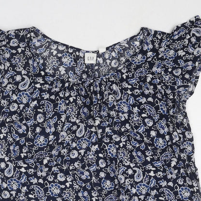 Womens UK Size S Gap Blue Basic Blouse