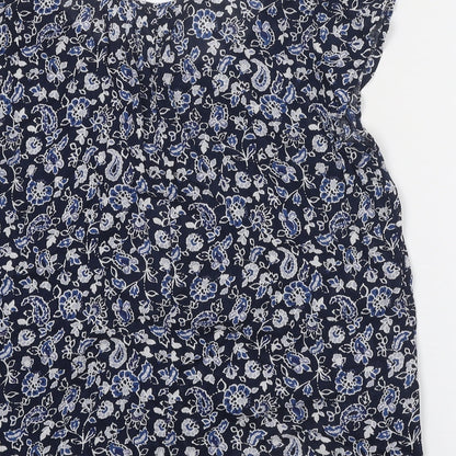 Womens UK Size S Gap Blue Basic Blouse