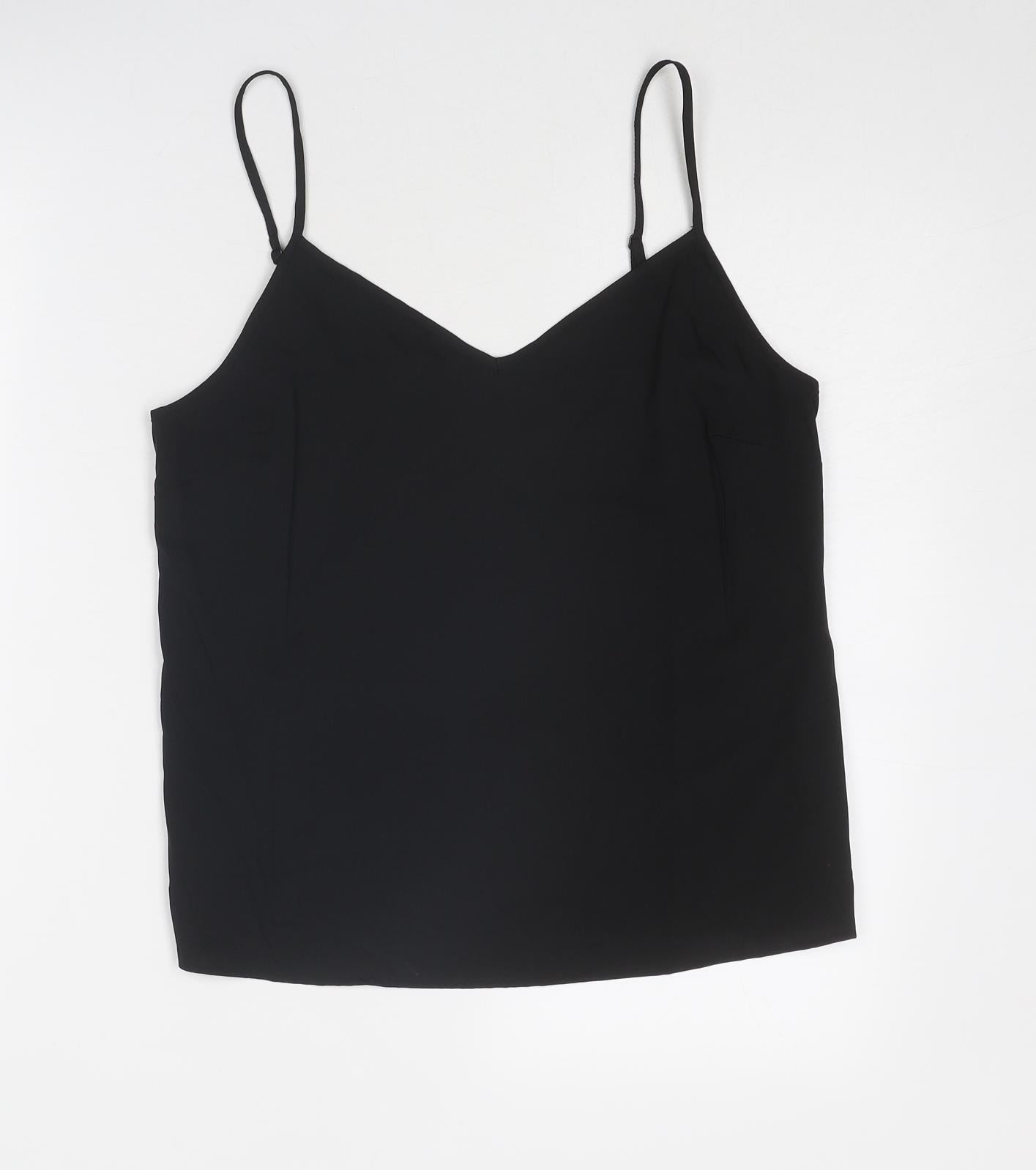 Womens UK Size 10 Marks and Spencer Black Basic Tank