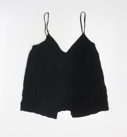 Womens UK Size 10 H&M Black Basic Tank