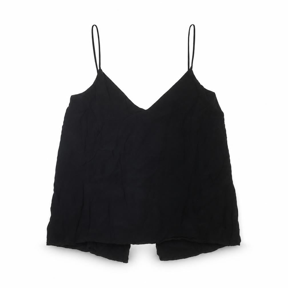 Womens UK Size 10 H&M Black Basic Tank