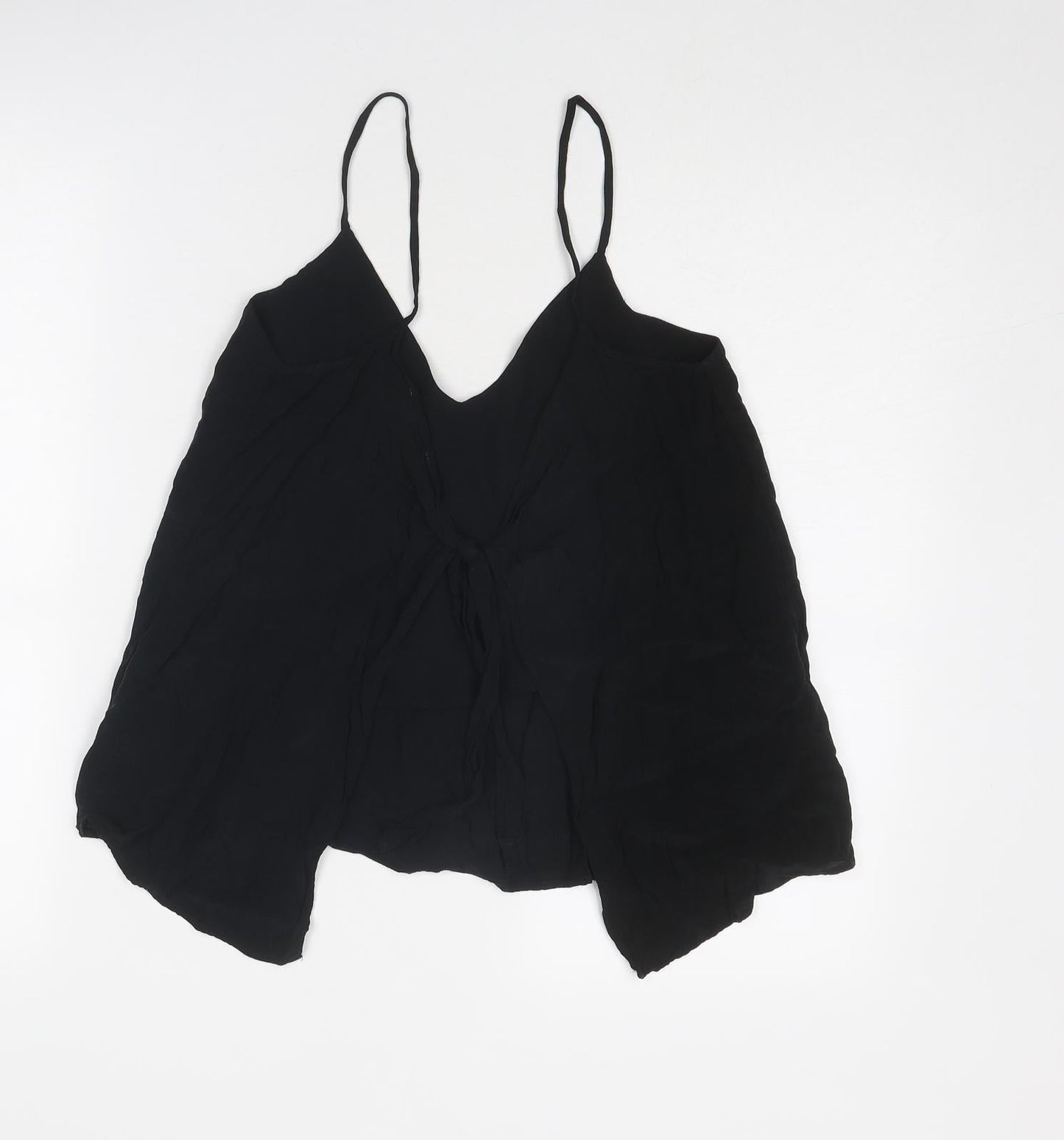 Womens UK Size 10 H&M Black Basic Tank