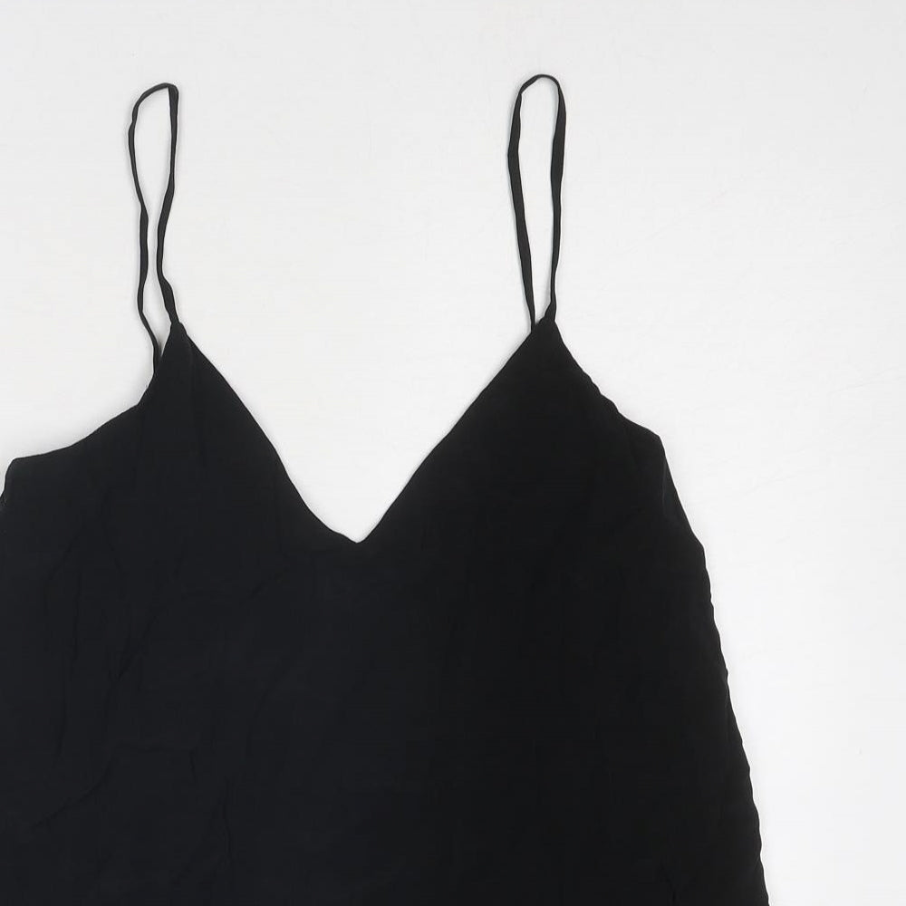 Womens UK Size 10 H&M Black Basic Tank