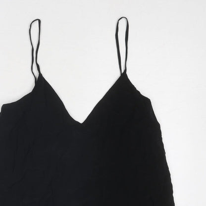 Womens UK Size 10 H&M Black Basic Tank