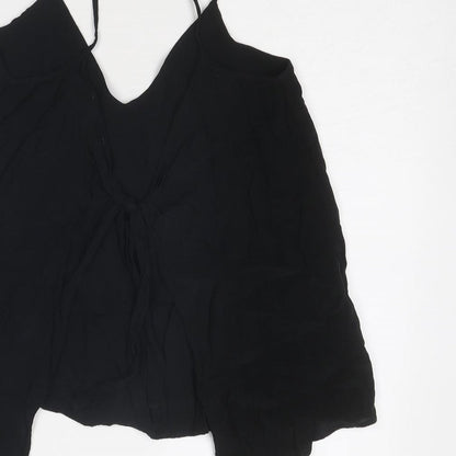 Womens UK Size 10 H&M Black Basic Tank