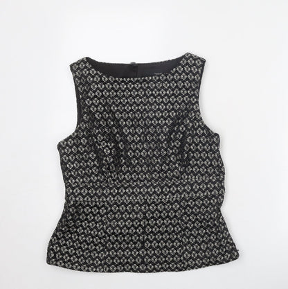 Womens UK Size 14 NEXT Black Basic Tank