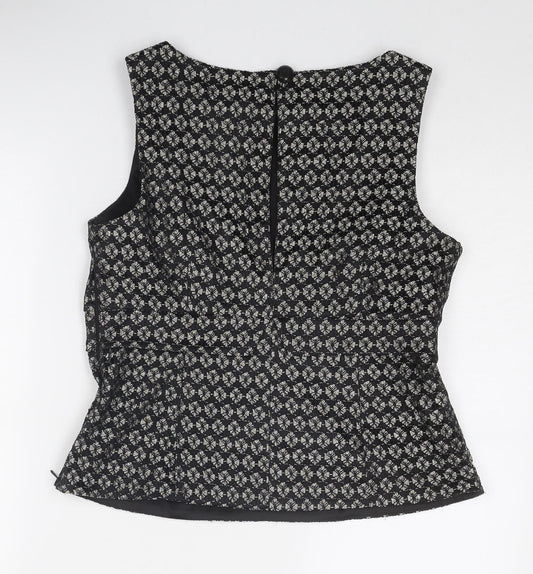 Womens UK Size 14 NEXT Black Basic Tank