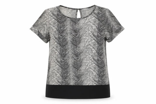 Womens UK Size 10 CMD Black Basic Blouse