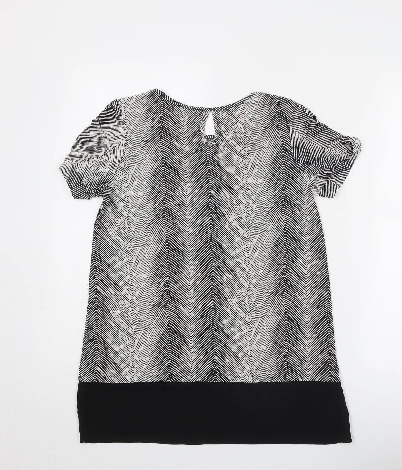Womens UK Size 10 CMD Black Basic Blouse