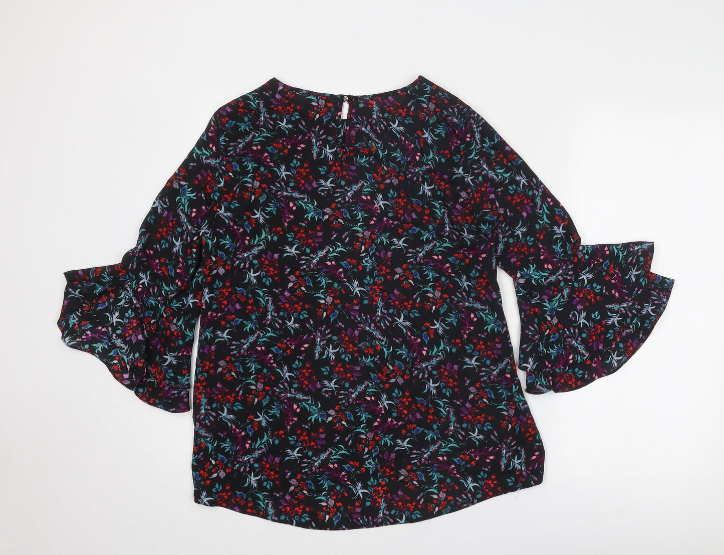 Womens UK Size 12 Dorothy Perkins Multicoloured Basic Blouse